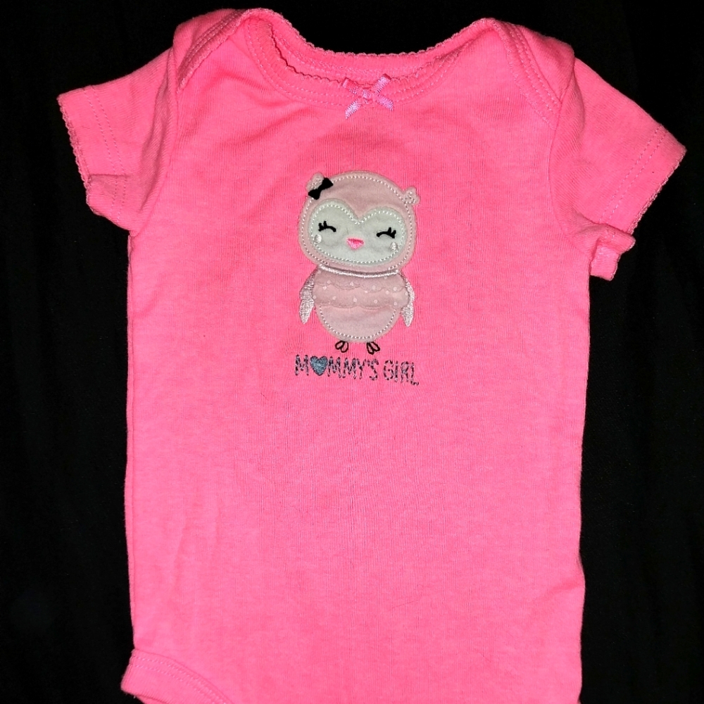 Mommy's girl Pink owl onsie
